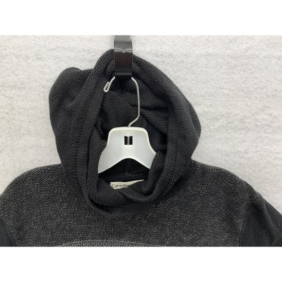 Calvin Klein Jeans Men's Knit Hooded Sweater Size M Kangaroo Pockets - Picture 3 of 15